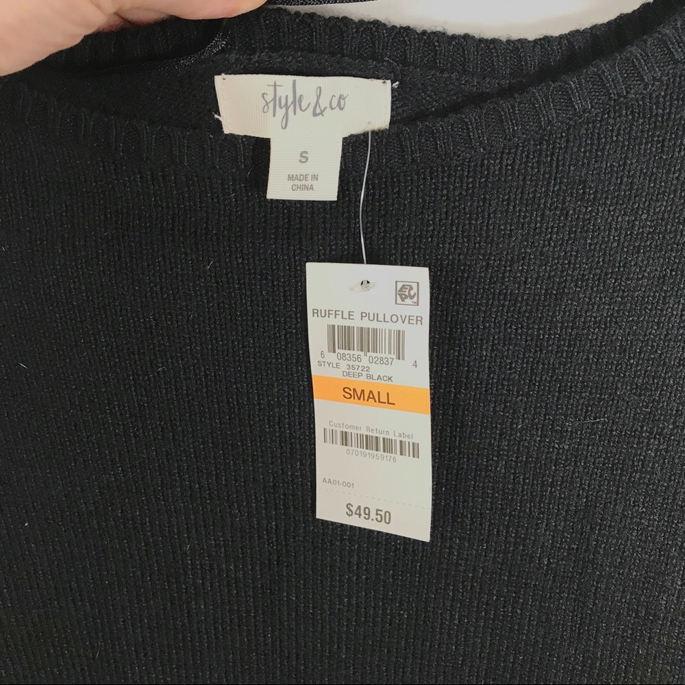 Style & Co Women’s Ruffled Pullover Sweater - Picture 5 of 7